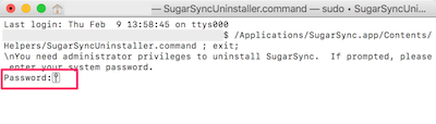 SugarSyncUninstaller