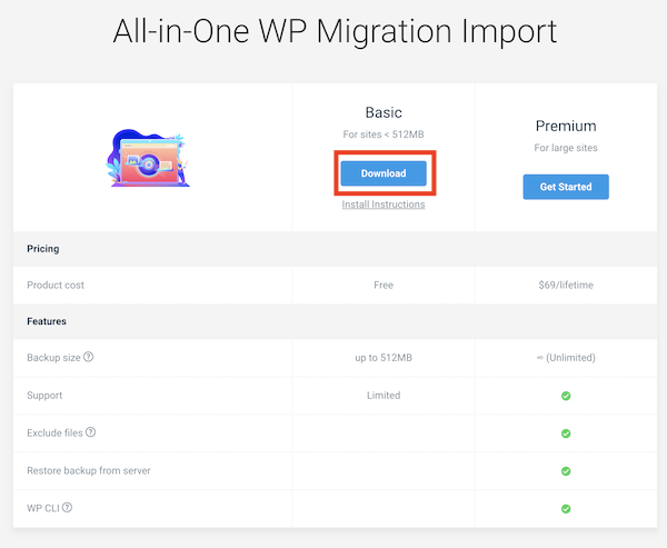 All-in-One WP Migration